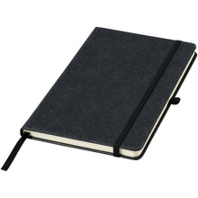 Load image into Gallery viewer, Atlana leather pieces notebook — Black