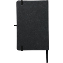 Load image into Gallery viewer, Atlana leather pieces notebook — Black (back)