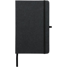 Load image into Gallery viewer, Atlana leather pieces notebook — Black (front)