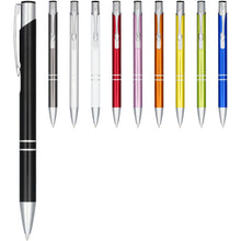 Load image into Gallery viewer, Moneta anodized aluminium click ballpoint pen (black ink) — Red