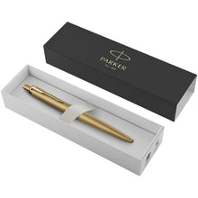 Load image into Gallery viewer, Parker Jotter XL monochrome ballpoint pen (blue ink) — Gold