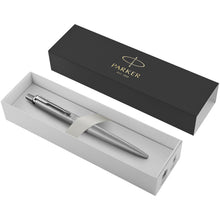 Load image into Gallery viewer, Parker Jotter XL monochrome ballpoint pen (blue ink) — Stainless steel