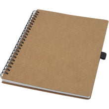 Load image into Gallery viewer, Cobble A5 wire-o recycled cardboard notebook with stone paper — Natural