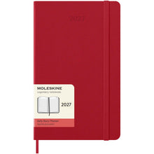 Load image into Gallery viewer, Moleskine hard cover 12 month L daily planner — Scarlet red