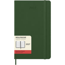 Load image into Gallery viewer, Moleskine hard cover 12 month L daily planner — Myrtle green
