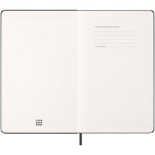 Load image into Gallery viewer, Moleskine hard cover 12 month L daily planner — Black (detail)