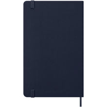 Load image into Gallery viewer, Moleskine hard cover 12 month weekly L planner — Sapphire blue (back)