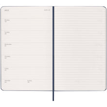 Load image into Gallery viewer, Moleskine hard cover 12 month weekly L planner — Sapphire blue (detail 2)
