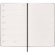 Load image into Gallery viewer, Moleskine hard cover 12 month weekly L planner — Black (detail 2)