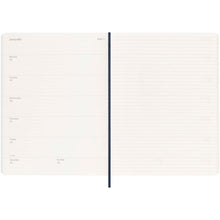 Load image into Gallery viewer, Moleskine soft cover 12 month weekly XL planner — Sapphire blue (detail 2)