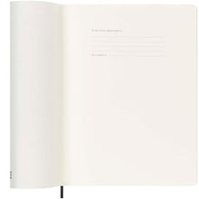Load image into Gallery viewer, Moleskine soft cover 12 month weekly XL planner — Black (detail)