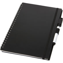 Load image into Gallery viewer, Pebbles reference reusable notebook — Black