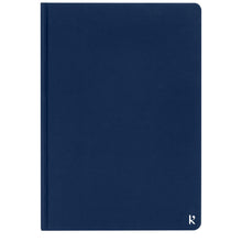 Load image into Gallery viewer, Karst® A5 stone paper hardcover notebook - lined — Navy (front)