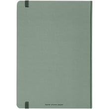Load image into Gallery viewer, Karst® A5 stone paper hardcover notebook - lined — Heather green (back)