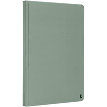 Load image into Gallery viewer, Karst® A5 stone paper hardcover notebook - lined — Heather green (detail)