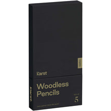 Load image into Gallery viewer, Karst® 5-pack 2B woodless graphite pencils — Grey