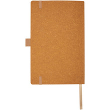 Load image into Gallery viewer, Kilau recycled leather notebook  — Natural (back)