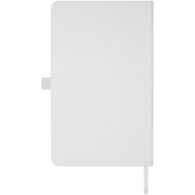 Load image into Gallery viewer, Fabianna crush paper hard cover notebook — White (back)