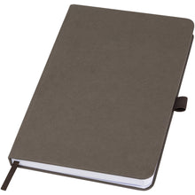 Load image into Gallery viewer, Fabianna crush paper hard cover notebook — Coffee brown