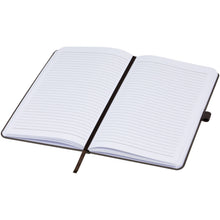 Load image into Gallery viewer, Fabianna crush paper hard cover notebook — Coffee brown (detail)