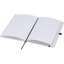 Load image into Gallery viewer, Tutico organic cotton hardcover notebook — Natural / Black (detail)
