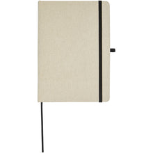 Load image into Gallery viewer, Tutico organic cotton hardcover notebook — Natural / Black (front)