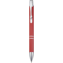 Load image into Gallery viewer, Moneta recycled aluminium ballpoint pen (black ink) — Red