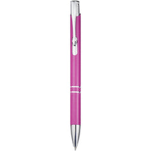 Load image into Gallery viewer, Moneta recycled aluminium ballpoint pen (black ink) — Magenta