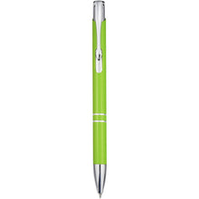 Load image into Gallery viewer, Moneta recycled aluminium ballpoint pen (black ink) — Lime