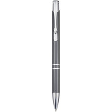Load image into Gallery viewer, Moneta recycled aluminium ballpoint pen (black ink) — Grey