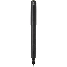 Load image into Gallery viewer, Lucetta recycled aluminium fountain pen (black ink) — Black (back)