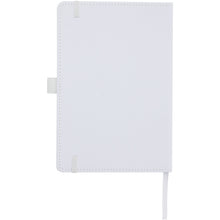 Load image into Gallery viewer, Thalaasa ocean-bound plastic hardcover notebook — White (back)