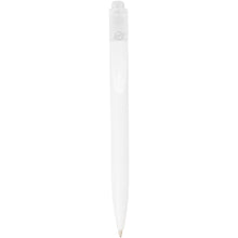 Load image into Gallery viewer, Thalaasa ocean-bound plastic ballpoint pen (black ink) — Transparent white / White