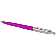 Load image into Gallery viewer, Parker Jotter Recycled ballpoint pen (black ink) — Magenta (detail)