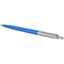 Load image into Gallery viewer, Parker Jotter Recycled ballpoint pen (black ink) — Process blue (detail)