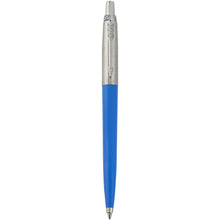 Load image into Gallery viewer, Parker Jotter Recycled ballpoint pen (black ink) — Process blue (front)