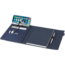 Load image into Gallery viewer, Liberto padfolio — Navy (detail)