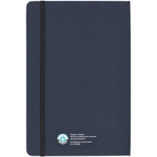 Load image into Gallery viewer, Skribo ballpoint pen and notebook set — Navy (back)