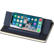 Load image into Gallery viewer, Skribo ballpoint pen and notebook set — Navy (detail 2)
