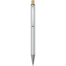 Load image into Gallery viewer, Cyrus recycled aluminium ballpoint pen (blue ink) — Silver