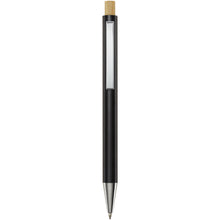 Load image into Gallery viewer, Cyrus recycled aluminium ballpoint pen (blue ink) — Black