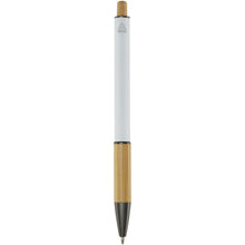 Load image into Gallery viewer, Darius recycled aluminium ballpoint pen (blue ink) — White (back)