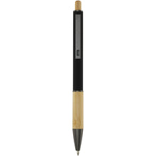 Load image into Gallery viewer, Darius recycled aluminium ballpoint pen (blue ink) — Black