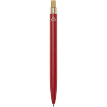 Load image into Gallery viewer, Nooshin recycled aluminium ballpoint pen (black ink) — Red (back)