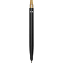 Load image into Gallery viewer, Nooshin recycled aluminium ballpoint pen (black ink) — Black (back)