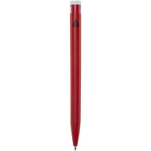 Load image into Gallery viewer, Unix recycled plastic ballpoint pen (black ink) — Red (back)