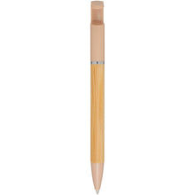 Load image into Gallery viewer, Delfina phone holder pen (blue ink) — Oatmeal (back)