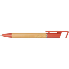 Load image into Gallery viewer, Delfina phone holder pen (blue ink) — Brick (front)