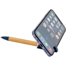 Load image into Gallery viewer, Delfina phone holder pen (blue ink) — Ocean blue (detail 2)