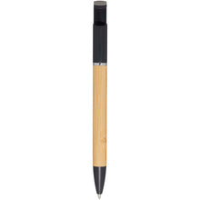 Load image into Gallery viewer, Delfina phone holder pen (blue ink) — Black (back)